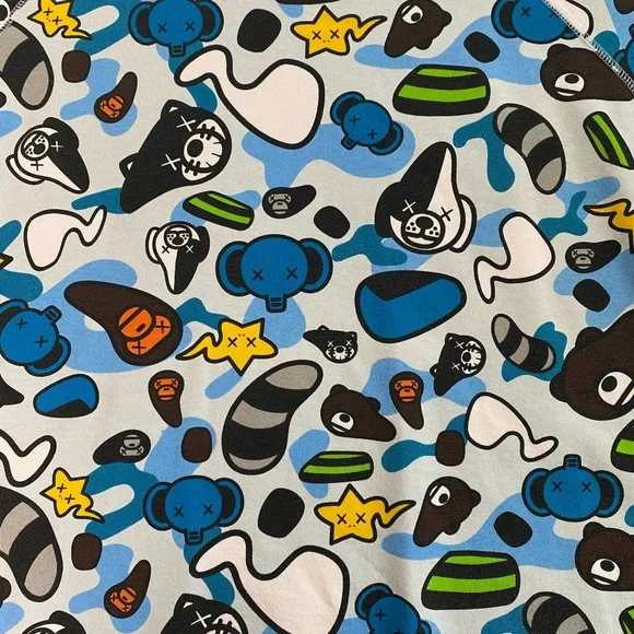 Vintage A Bathing Ape (Bape) Baby Milo x Kaws XL Animal Kingdom Sweater Rare - Picture 6 of 12